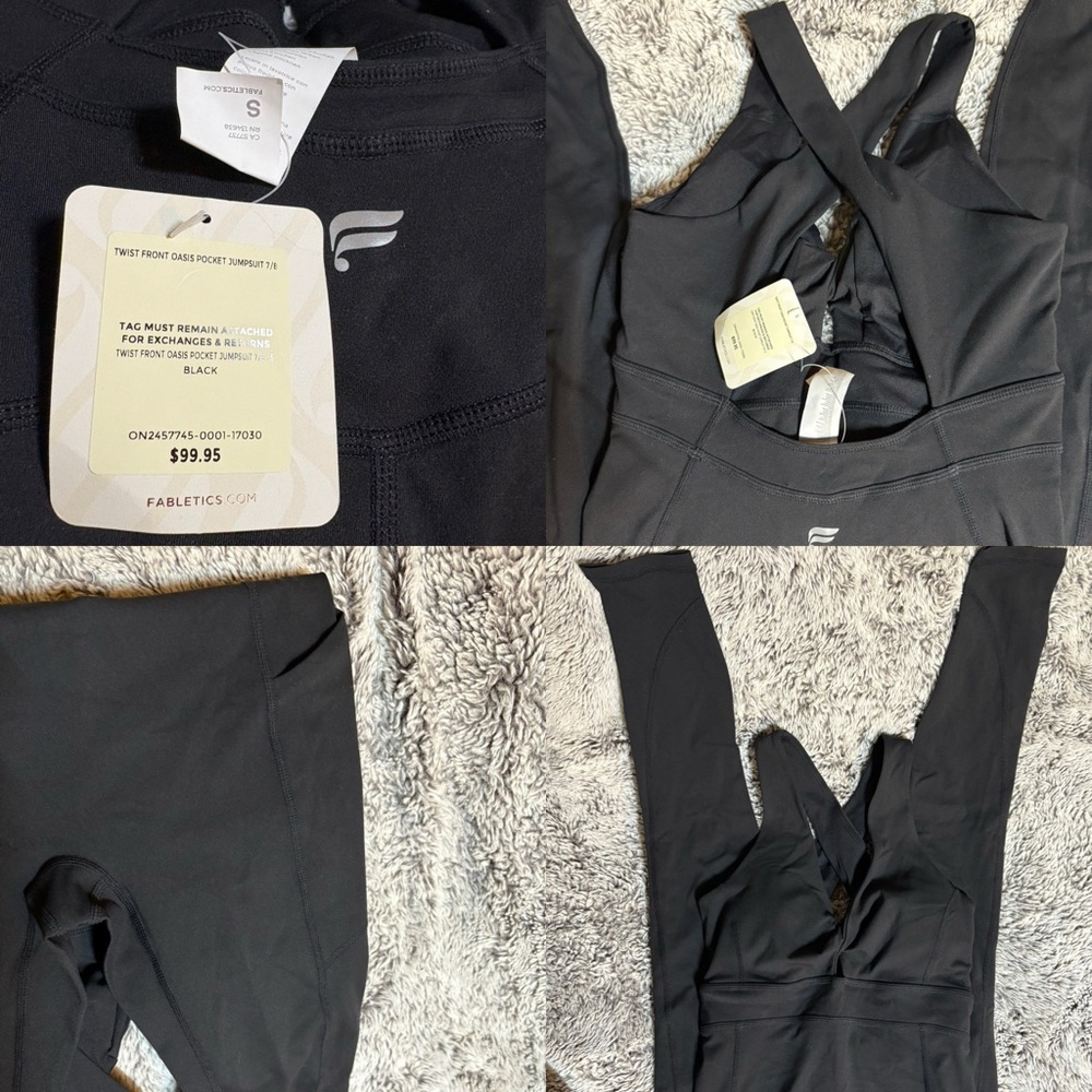 Fabletics Charcoal Twist Jumpsuit